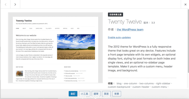 Wordpress 2012